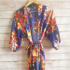 flower pattern bathrobe